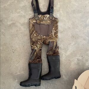 Youth Lacrosse Camouflage chest Waders with Boots